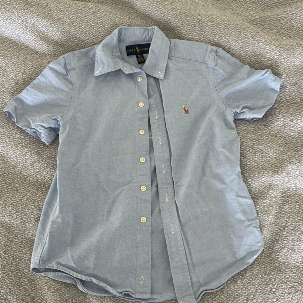 Ralph Lauren Boy short sleeve button down.